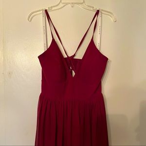 AZAZIE Aaida bridesmaid moh dress in raspberry size 10 no alterations